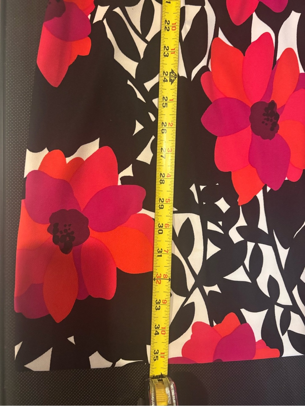 Alyx Vibrant Floral Midi Dress in Black and Pink - Picture 6 of 6
